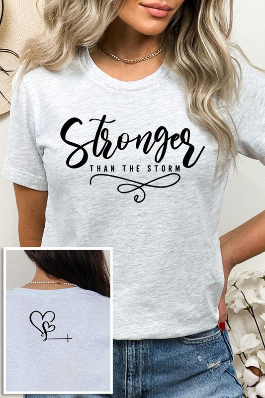 Storm Faith Front Back Graphic T Shirts