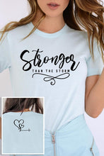 Load image into Gallery viewer, Storm Faith Front Back Graphic T Shirts
