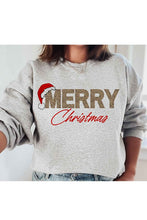 Load image into Gallery viewer, MERRY CHRISTMAS GRAPHIC PLUS SIZE SWEATSHIRT
