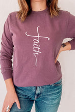 Load image into Gallery viewer, Faith Cross Easter Comfort Colors Long Sleeve
