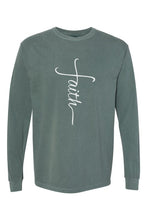 Load image into Gallery viewer, Faith Cross Easter Comfort Colors Long Sleeve
