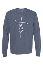 Load image into Gallery viewer, Faith Cross Easter Comfort Colors Long Sleeve
