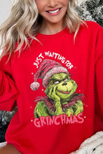 Load image into Gallery viewer, Just Waiting For Grinchmas Fleece Sweatshirts
