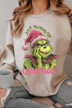 Load image into Gallery viewer, Just Waiting For Grinchmas Fleece Sweatshirts
