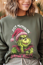 Load image into Gallery viewer, Just Waiting For Grinchmas Fleece Sweatshirts
