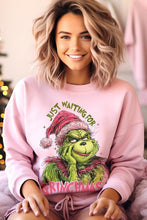 Load image into Gallery viewer, Just Waiting For Grinchmas Fleece Sweatshirts
