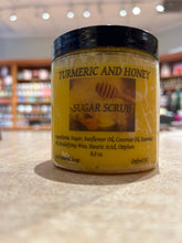 Load image into Gallery viewer, Turmeric &amp;  Honey Body Scrub, Emulsified Sugar Scrub, Creamy Body Scrub
