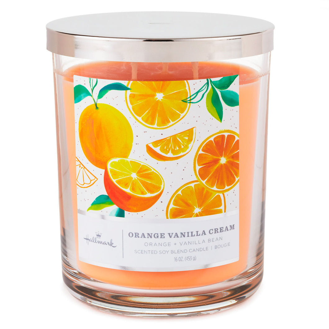 Orange Vanilla Cream 3-Wick Jar Candle, 16 oz