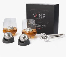 Load image into Gallery viewer, Golf Ball Shaped Stainless Steel Whiskey Stones, 4 Stones
