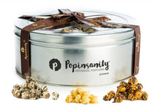 Load image into Gallery viewer, Gourmet Popcorn 3 Flavor Gift Tin 🎁 Elegant Luxury Present
