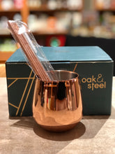 Load image into Gallery viewer, 4 Rose Gold Tumblers with Straws
