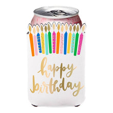 Load image into Gallery viewer, Can Covers | Happy Birthday Candles
